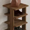 Etagère à chaussures en aggloméré Ayka