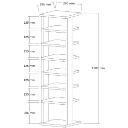Etagère à chaussures en aggloméré Ayka