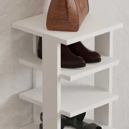 Etagère à chaussures en aggloméré Ayka