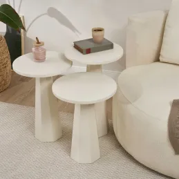 Ensemble de 3 tables d'appoint Lilyum