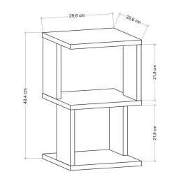 Table de chevet en aggloméré Carter