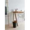 Corbeille en bois avec poignées de transport