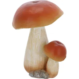 Statuette décorative en polyrésine Champignons (Lot de 3)