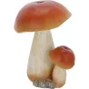 Statuette décorative en polyrésine Champignons (Lot de 3)