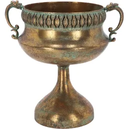 Vase en métal vieilli Médicis
