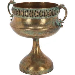 Vase en métal vieilli Médicis