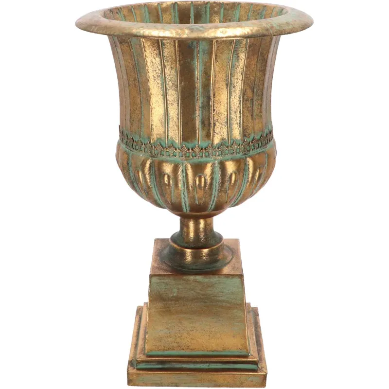 Vase en métal vieilli Médicis