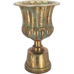 Vase en métal vieilli Médicis