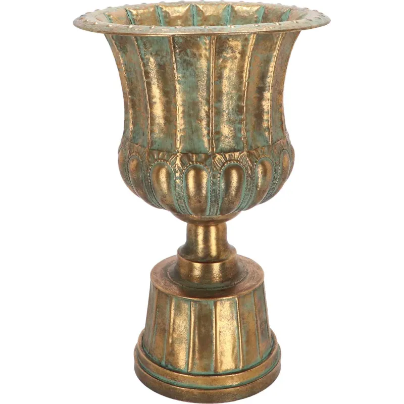 Vase en métal vieilli Médicis