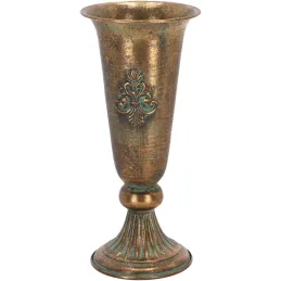 Vase en métal vieilli Médicis