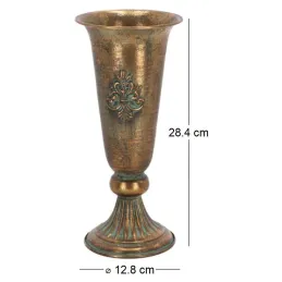 Vase en métal vieilli Médicis
