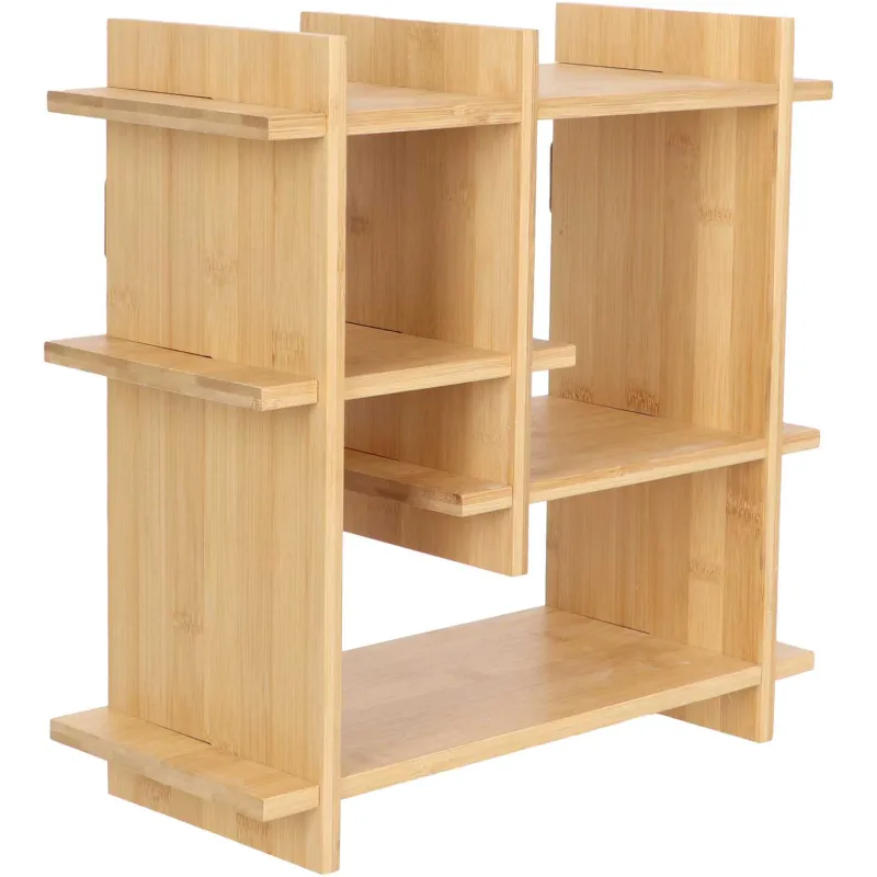 Etagère murale d'intérieur en bambou