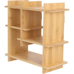 Etagère murale d'intérieur en bambou