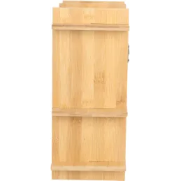 Etagère murale d'intérieur en bambou