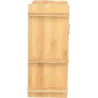 Etagère murale d'intérieur en bambou