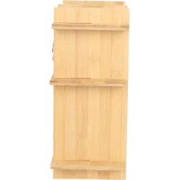 Etagère murale d'intérieur en bambou