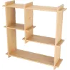 Etagère murale d'intérieur en bambou