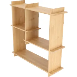 Etagère murale d'intérieur en bambou
