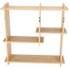 Etagère murale d'intérieur en bambou