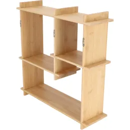 Etagère murale d'intérieur en bambou