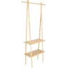 Etagère multifonction d'intérieur en bambou