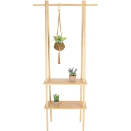 Etagère multifonction d'intérieur en bambou