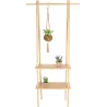 Etagère multifonction d'intérieur en bambou