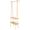 Etagère multifonction d'intérieur en bambou