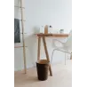 Corbeille en bois avec poignées de transport