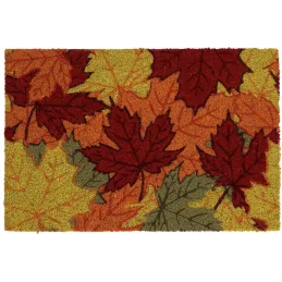 Paillasson en fibres de coco Feuilles