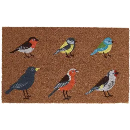 Paillasson en fibres de coco oiseaux