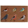 Paillasson en fibres de coco oiseaux