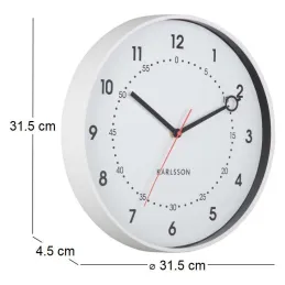 Horloge murale en résine Fresco