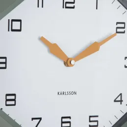 Horloge murale octogonale en résine Factory