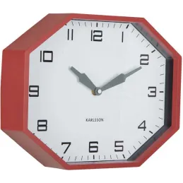 Horloge murale octogonale en résine Factory