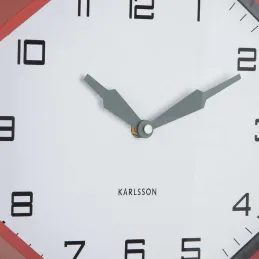 Horloge murale octogonale en résine Factory