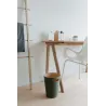 Corbeille en bois avec poignées de transport