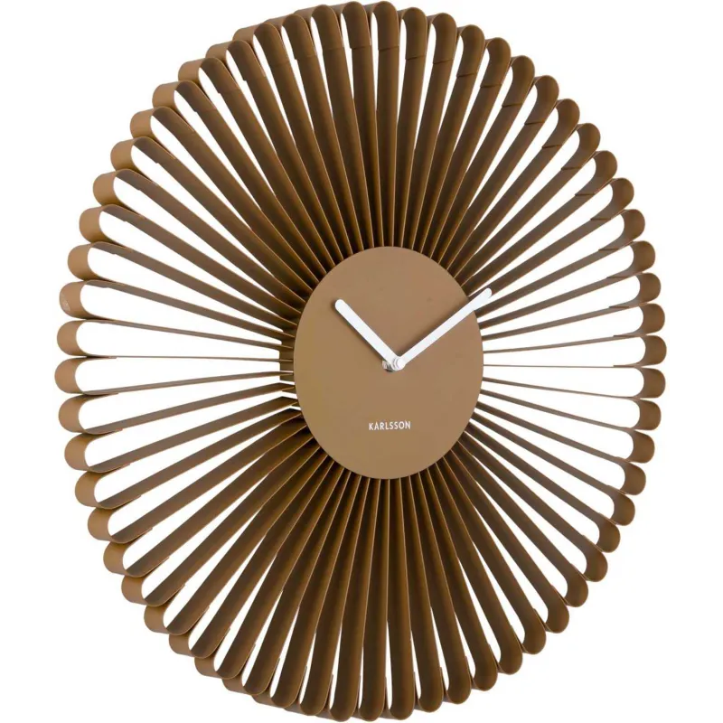 Horloge murale en métal Cascara