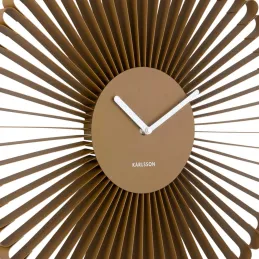 Horloge murale en métal Cascara