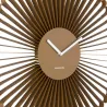Horloge murale en métal Cascara