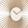 Horloge murale en métal Cascara