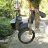 Balançoire cheval en pneu