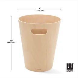 Corbeille en bois avec poignées de transport