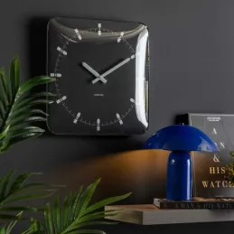 Horloge murale en métal Sucinto Dome Square