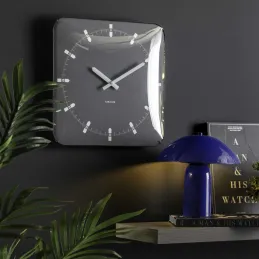 Horloge murale en métal Sucinto Dome Square
