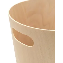 Corbeille en bois avec poignées de transport
