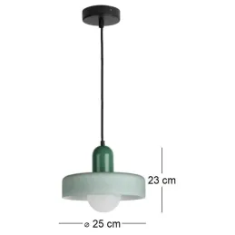 Lampe suspendue en verre Opaco Grato