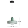 Lampe suspendue en verre Opaco Grato