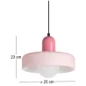 Lampe suspendue en verre Opaco Grato