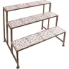 Etagère en céramique et fer forgé